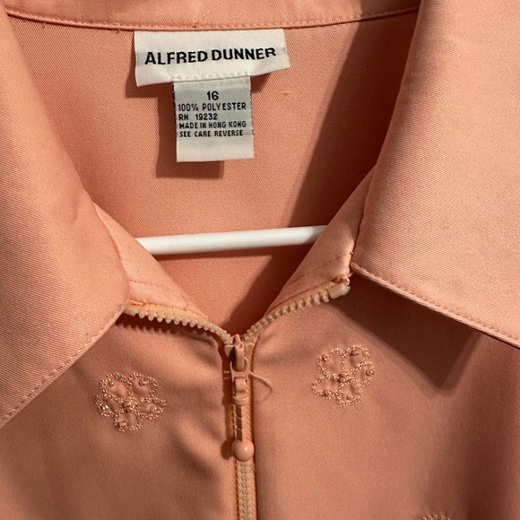 Alfred Dunner Pink Bomber Jacket - Picture 2 of 6